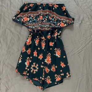 Forever21 strapless romper